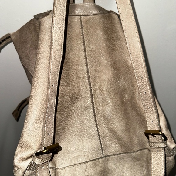 Free People Taupe Cow Leather Bag/Backpack - Picture 13 of 14